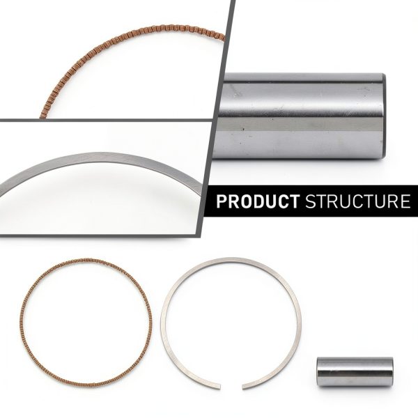 CNNELL Stainless Steel Piston Kit for Hyundai Kia-8