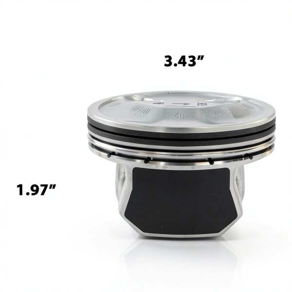 CNNELL Stainless Steel Piston Kit for Hyundai Kia-5