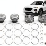 CNNELL Stainless Steel Piston Kit for Hyundai Kia-0