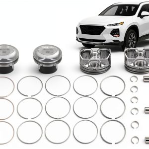 CNNELL Stainless Steel Piston Kit for Hyundai Kia-0
