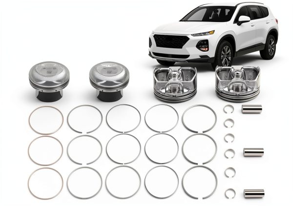 CNNELL Stainless Steel Piston Kit for Hyundai Kia-0