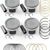 Mievlyo Piston Set for Toyota Camry Corolla RAV4 Polished Front-0