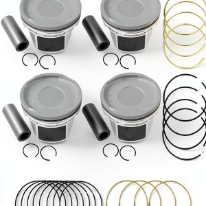 Mievlyo Piston Set for Toyota Camry Corolla RAV4 Polished Front-0