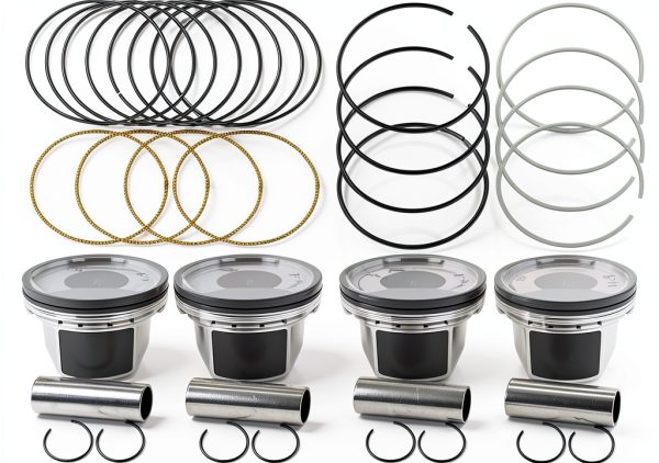 Mievlyo Piston Set for Toyota Camry Corolla RAV4 Polished Front-4