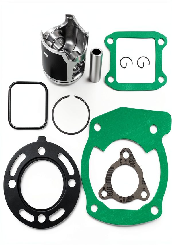 ZOZOYE Honda CR80R 47mm Chrome Piston Kit with Rings Pin Gasket-1