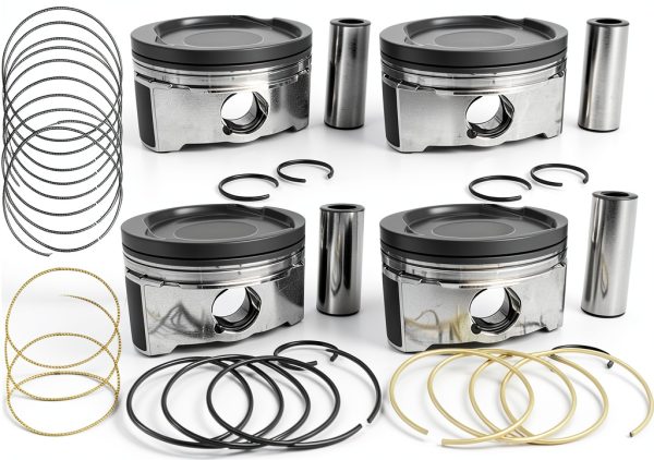 Mievlyo Piston Set for Toyota Camry Corolla RAV4 Polished Front-3