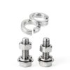 uxcell 30 Pcs Spring Lock Washer M10 Split 316 Stainless Steel Silver-4