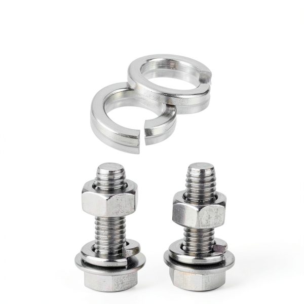 uxcell 30 Pcs Spring Lock Washer M10 Split 316 Stainless Steel Silver-4