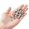 uxcell 30 Pcs Spring Lock Washer M10 Split 316 Stainless Steel Silver-3