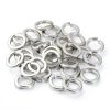 uxcell 30 Pcs Spring Lock Washer M10 Split 316 Stainless Steel Silver-2