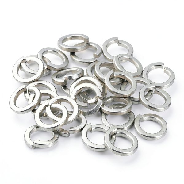 uxcell 30 Pcs Spring Lock Washer M10 Split 316 Stainless Steel Silver-2