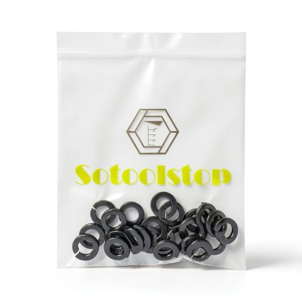 M8 Black Split Lock Washer by sotoolstop 100pcs Stainless Steel-4