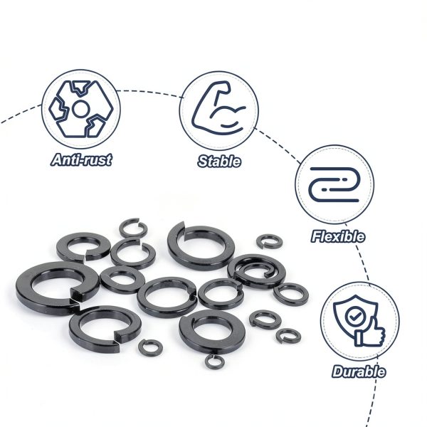 MECCANIXITY M3 Spring Lock Washer 304 Stainless Steel Pack of 100-3